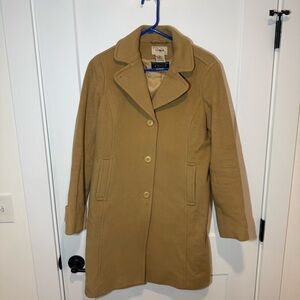 Vintage LL Bean Lambswool Single Breasted Polo Peacoat. Classic, Preppy, Casual